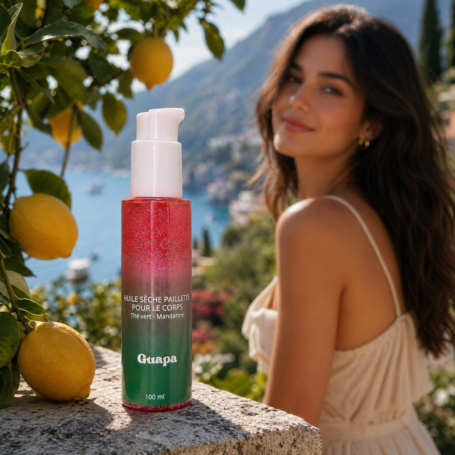 Huile sèche pailletée scintillante - 100 ml
