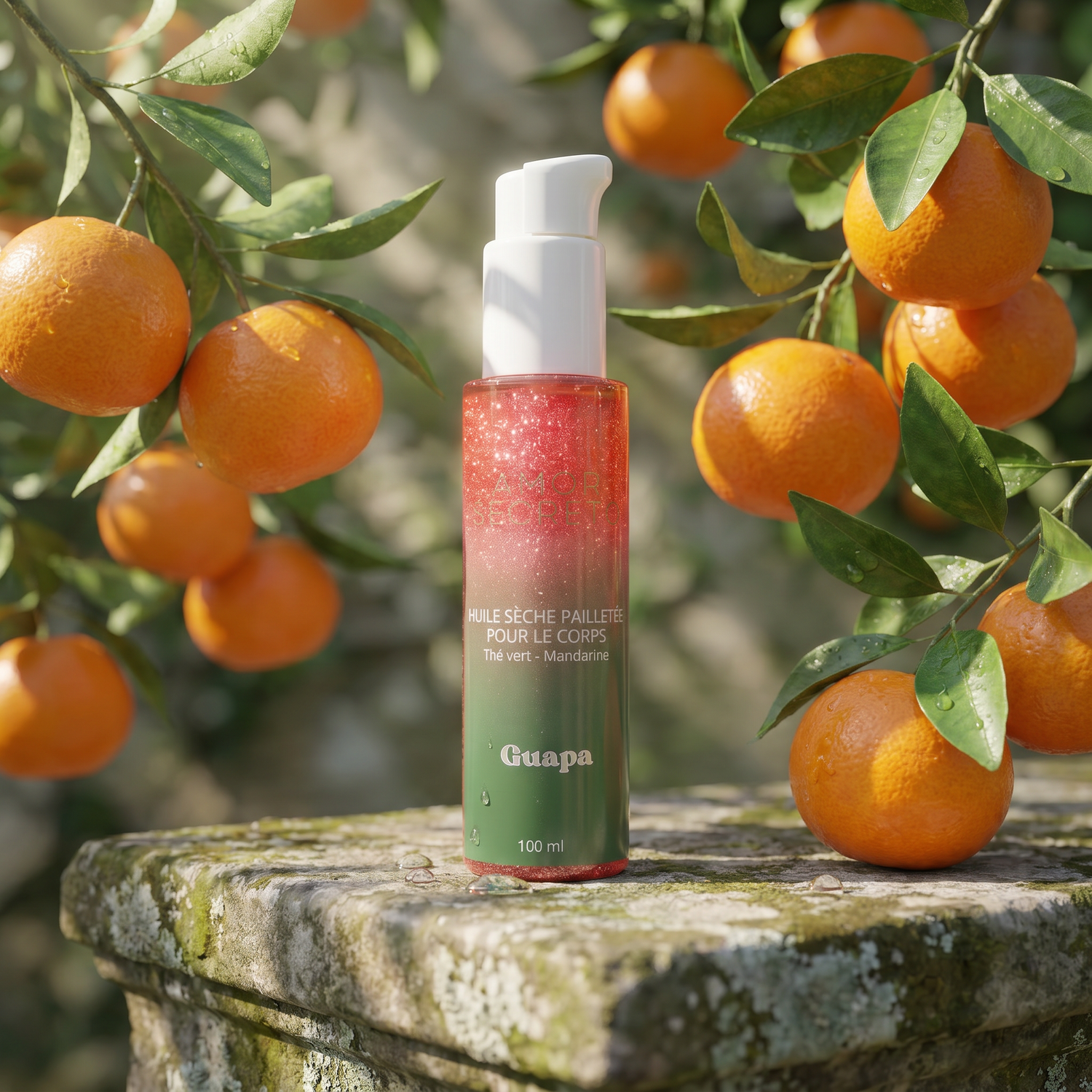 Huile sèche pailletée scintillante - 100 ml